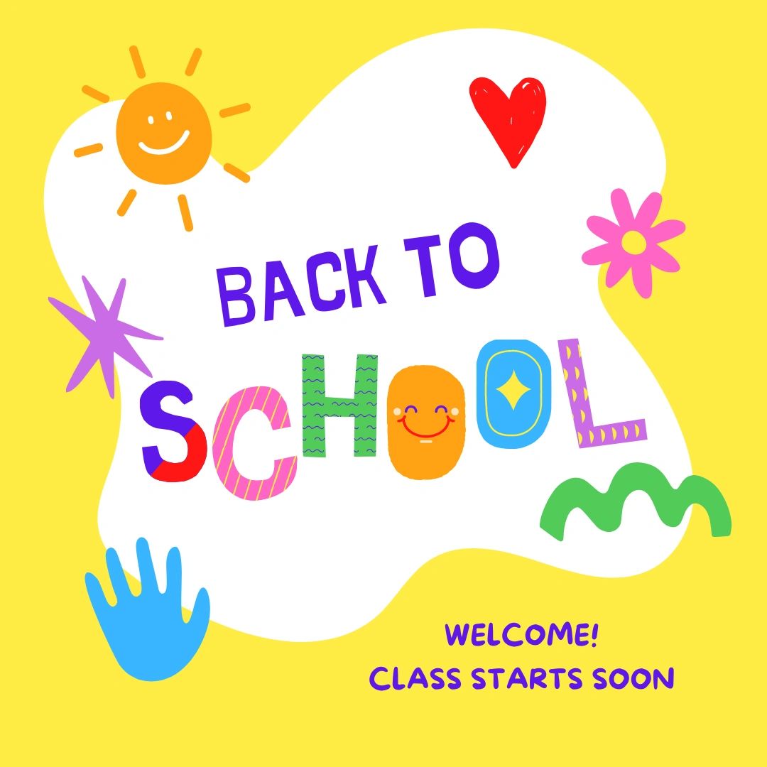 Back to school welcome illustration