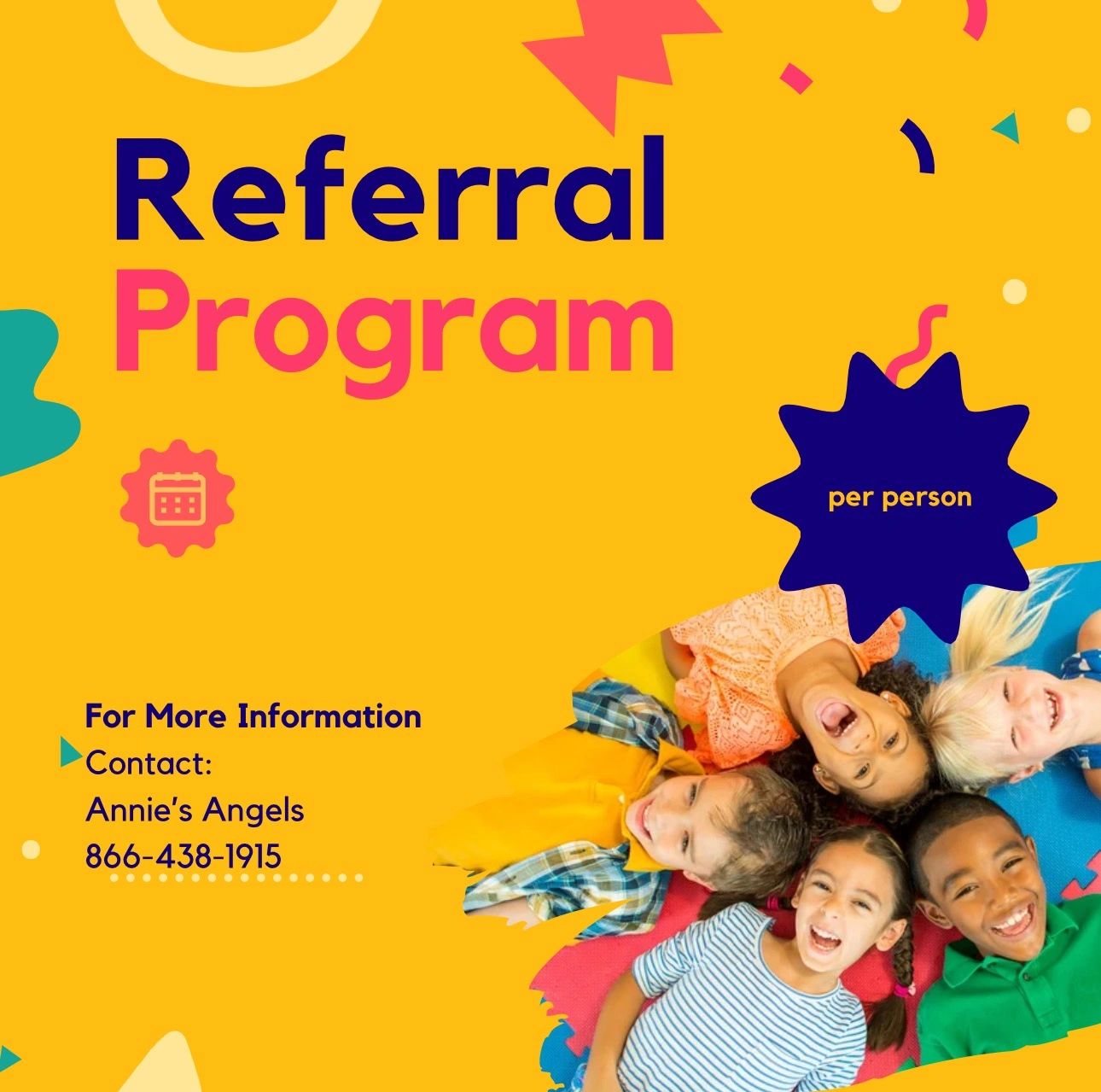 Referral program flyer — Annie's Angels Transportation